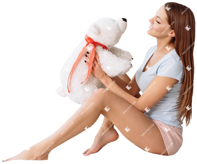 Woman sitting person png (3100)
