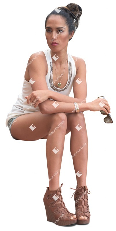 Woman sitting people png (2462)