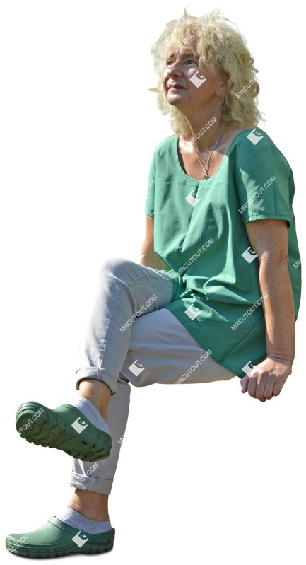 Woman sitting people png (4235)