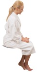 Woman sitting people png (6018) - miniature