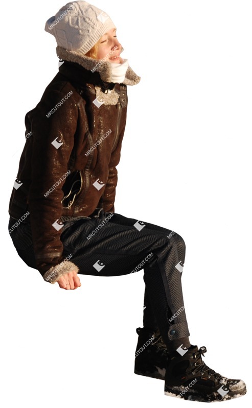 Woman sitting cut out pictures (721)