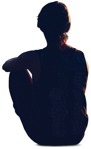 Woman sitting people png (618) - miniature