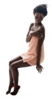 Woman sitting photoshop people (7166) - miniature