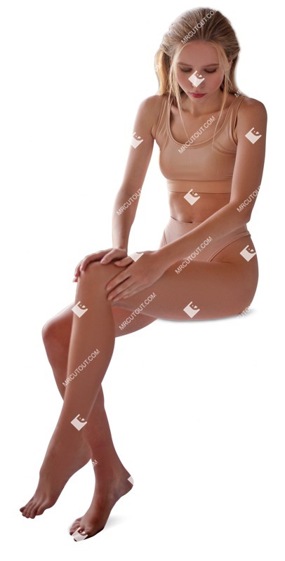 Woman sitting people png (7254)