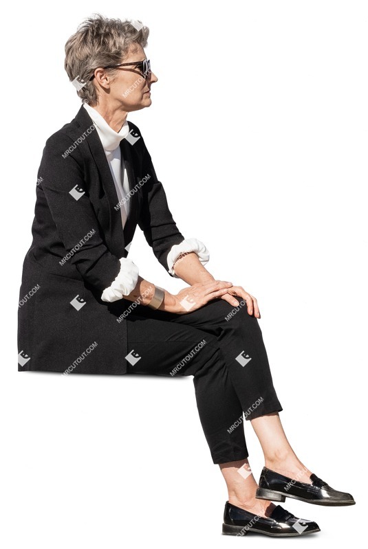 Woman sitting people png (10634)