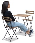 Woman sitting png people (11953) | MrCutout.com - miniature