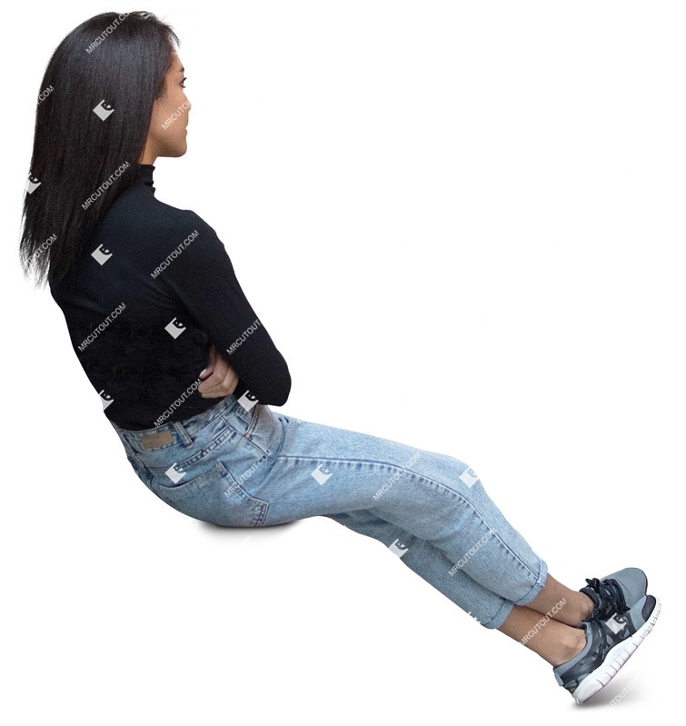 Woman sitting people png (14167)
