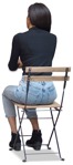 Woman sitting human png (12043) | MrCutout.com - miniature
