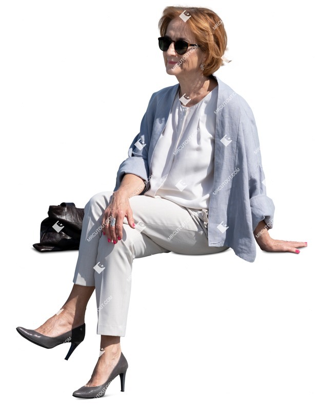 Woman sitting people png (11698)