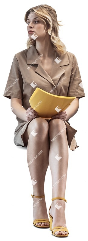Woman sitting human png (11671)