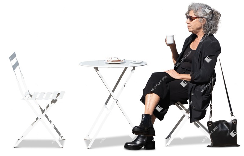 Woman sitting people png (16411)