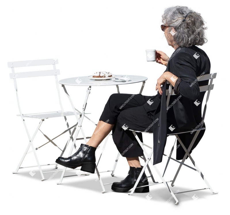 Woman sitting people png (15950)