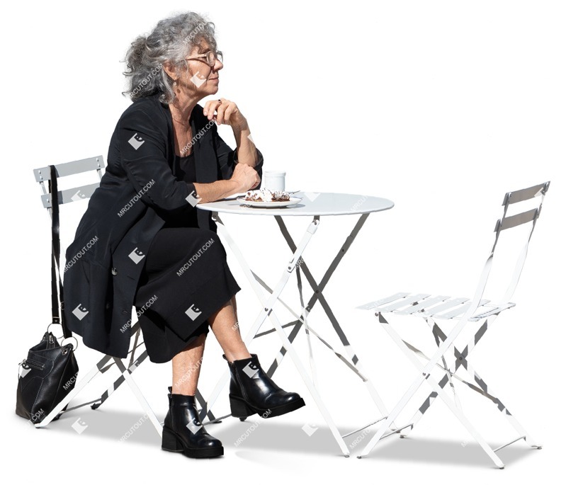 Woman sitting people png (15952)