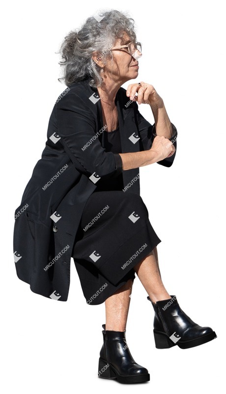 Woman sitting people png (15951)