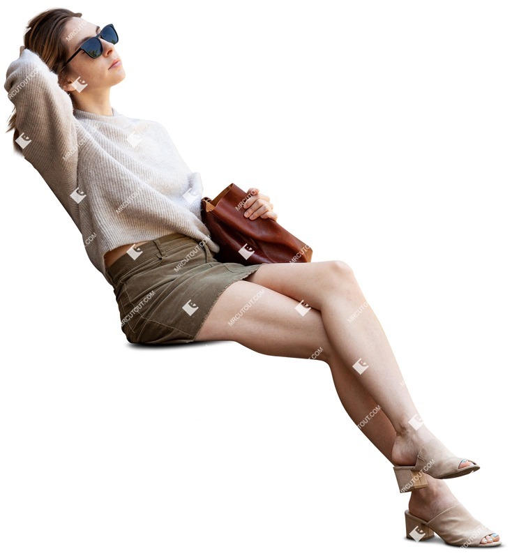 Woman sitting human png (8954)
