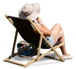Woman sitting person png (6969) - miniature