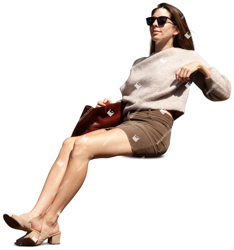 Woman sitting human png (8955)