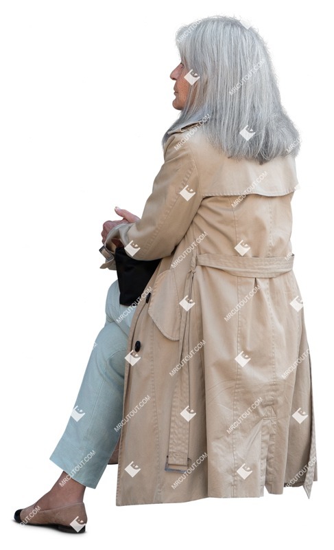 Woman sitting photoshop people (17160)