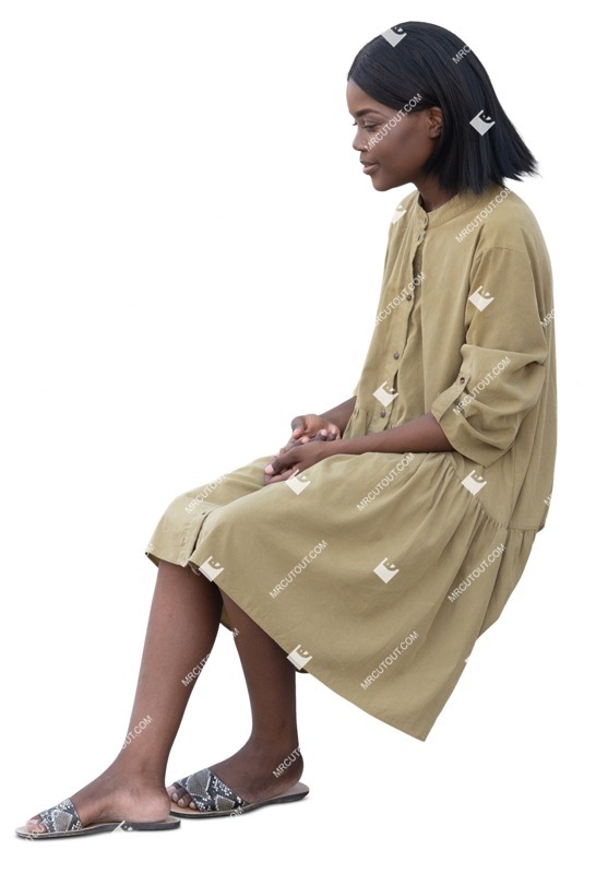 Woman sitting people png (16660)