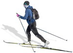 Cut out people - Woman Skiing 0001 | MrCutout.com - miniature
