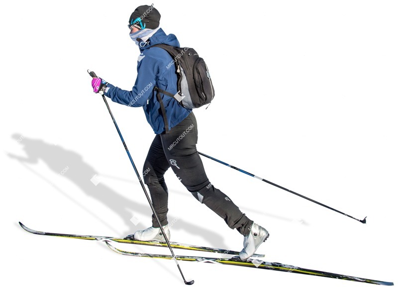Woman skiing person png (2804)