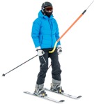 Cut out people - Woman Skiing 0003 | MrCutout.com - miniature