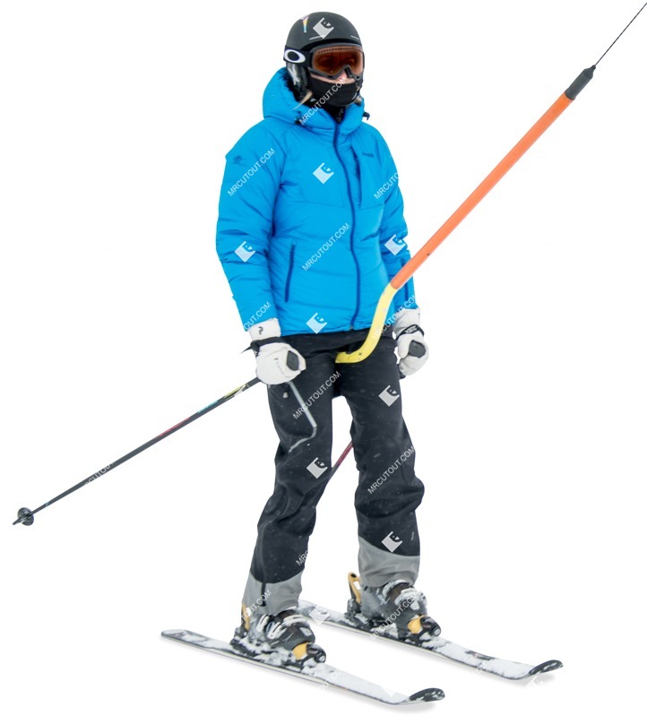 Woman skiing people png (2565)