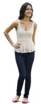 Woman standing people png (2068) - miniature