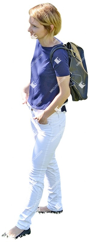 Woman standing person png (3910)
