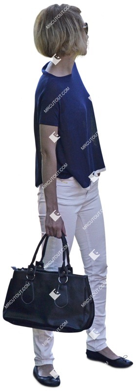 Woman standing cut out pictures (4628)
