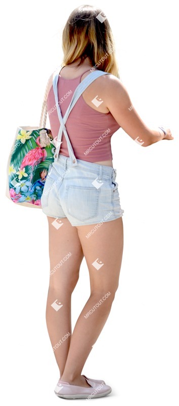 Woman standing person png (7009)