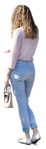 Woman standing person png (8464) - miniature