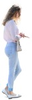 Woman standing person png (8466) - miniature