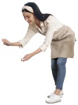 Woman standing people png (8518) - miniature