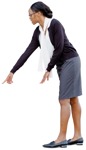 Woman standing people png (9822) - miniature