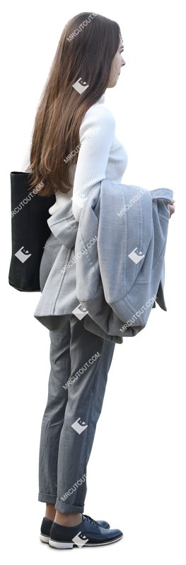 Woman standing person png (12164)