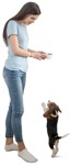 Woman standing people png (11518) - miniature