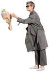 Woman standing person png (11667) - miniature