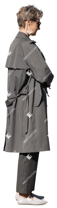 Woman standing cut out people (12293)