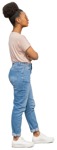 Woman standing person png (11866) - miniature