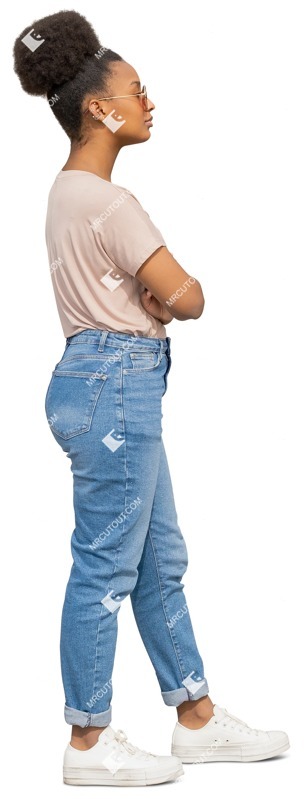 Woman standing person png (12902)