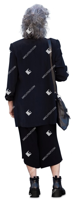 Woman standing entourage people (16628)