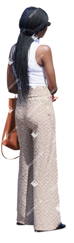 Woman standing cut out people (19910)