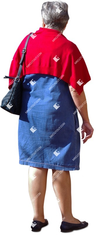 Woman standing entourage people (803)