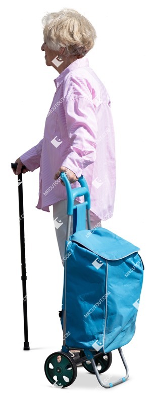 Woman standing cut out people (19380)