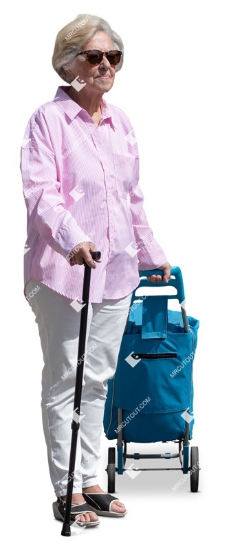 Woman standing cut out people (19378)