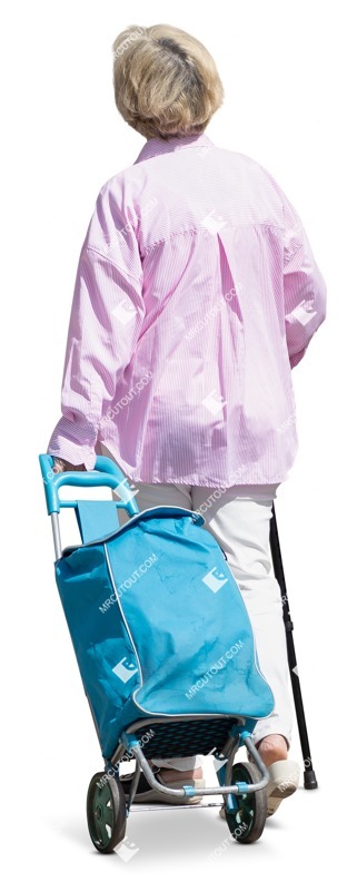 Woman standing cut out people (19474)