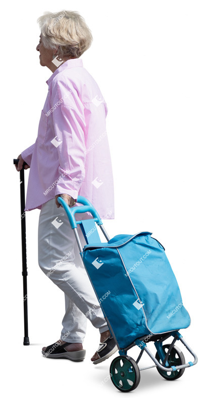 Woman standing cut out people (20013)