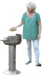 Woman standing people png (4051) - miniature