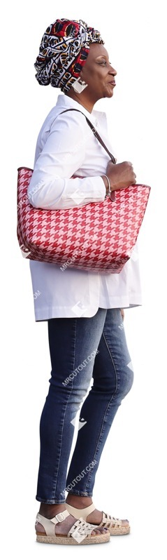 Woman standing cut out pictures (19535)